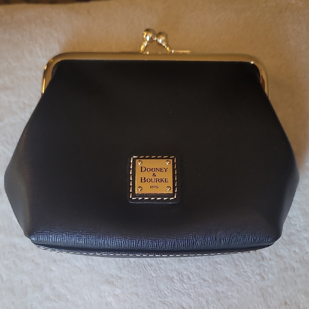 Dooney & Bourke Black and Gold Wallet
